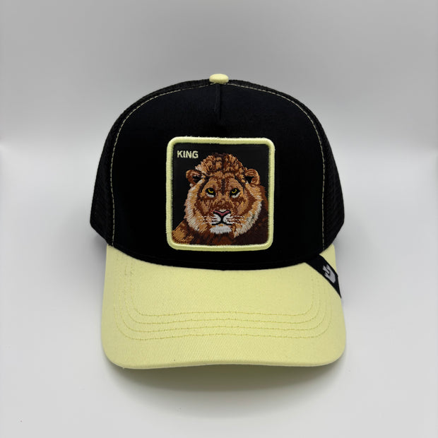 Gorra King Negro - Amarillo