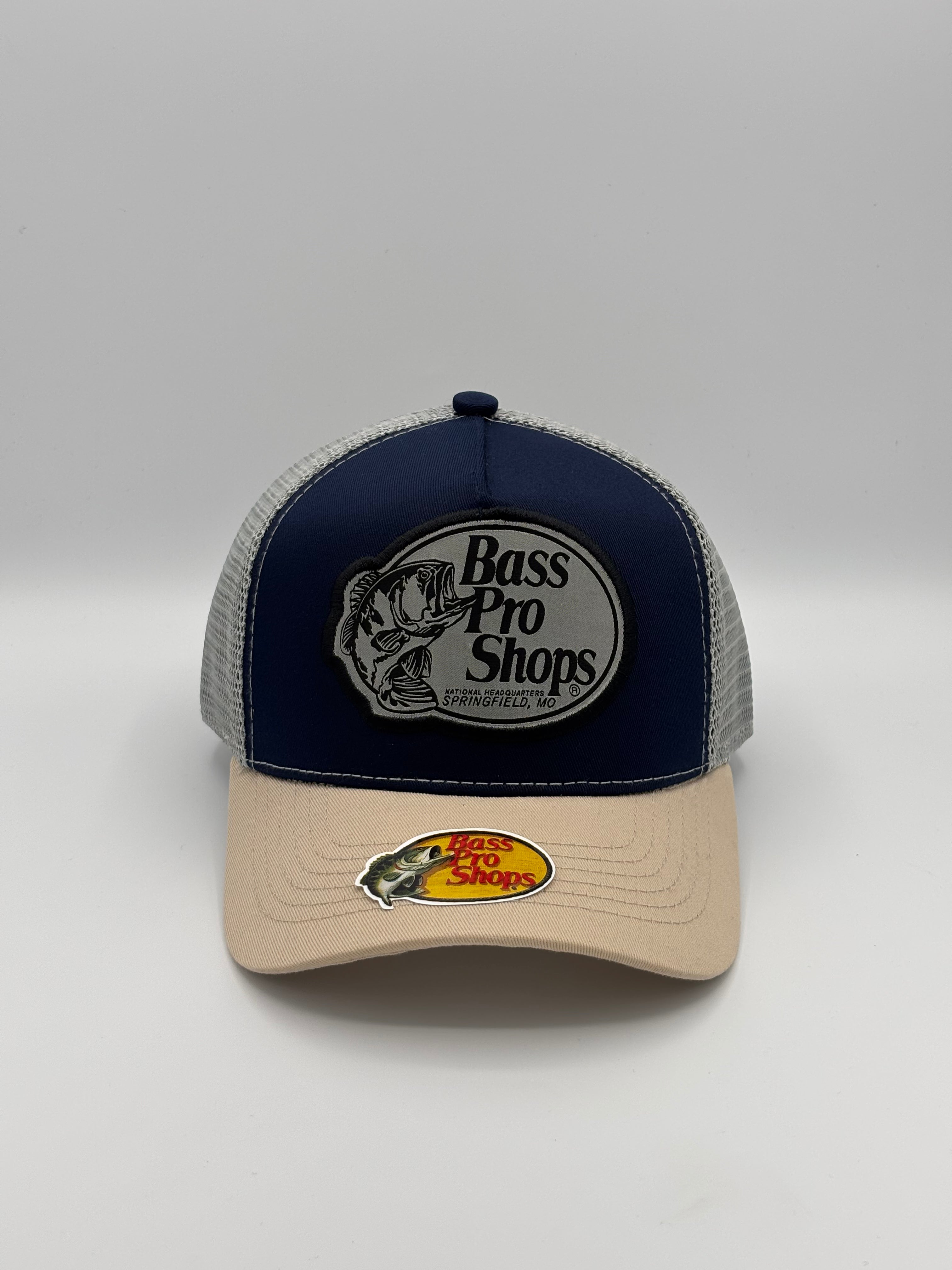 Gorra Bass Pro Azul Malla Gris