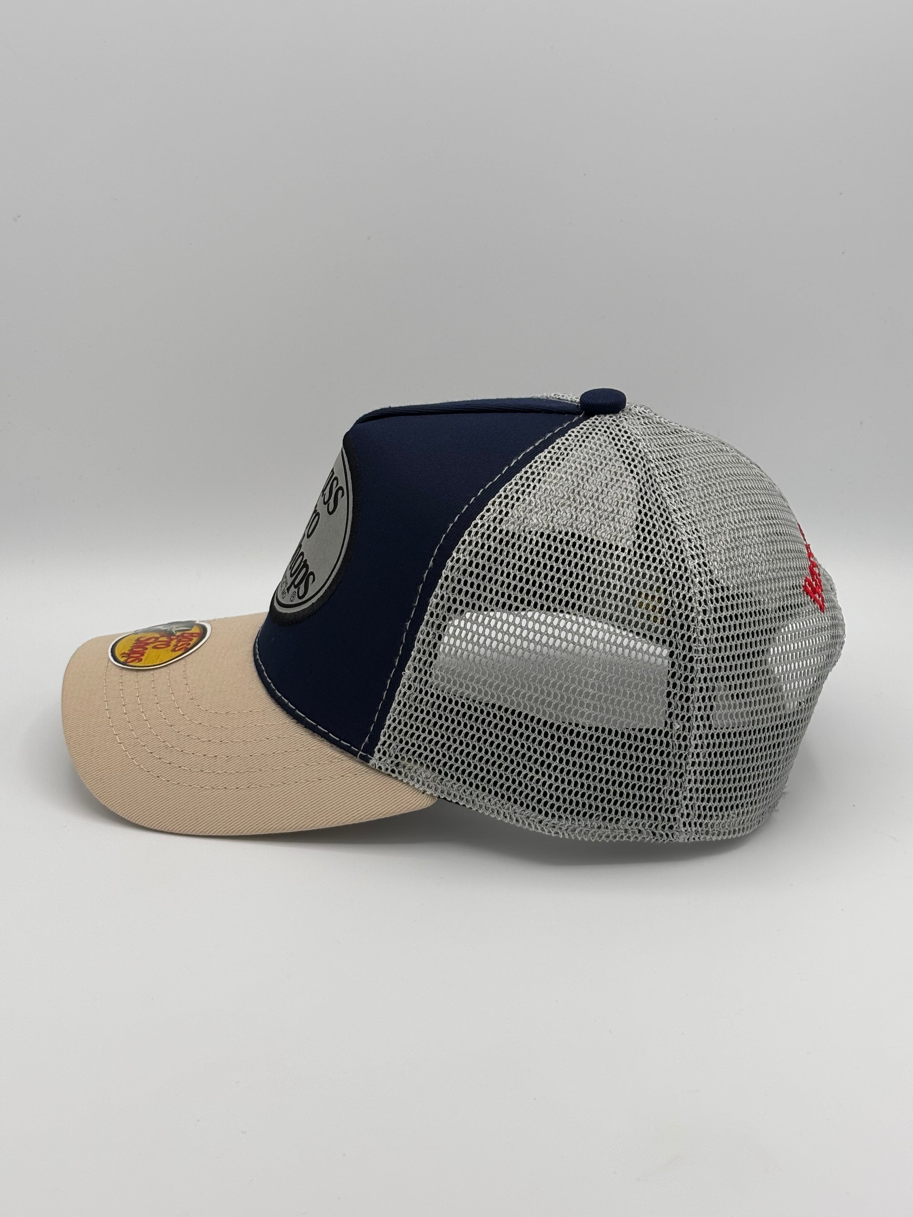 Gorra Bass Pro Azul Malla Gris